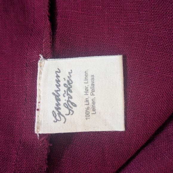 Burgundy Linen Gudrun Sjoden Dress - Picture 6 of 7